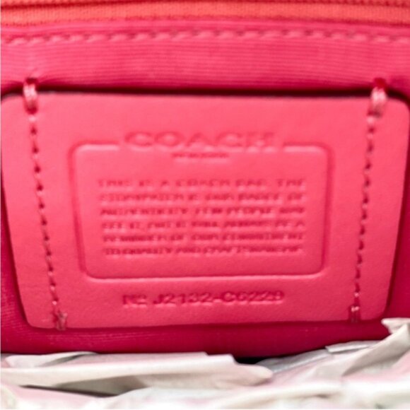 Coach Kacey Satchel Crossbody Bag Pink - Picture 10 of 12